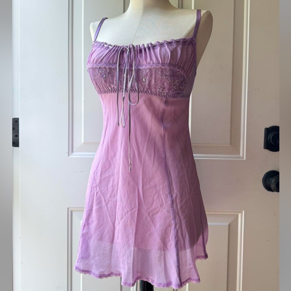 Victoria's Secret Pink Lace Trim Dress